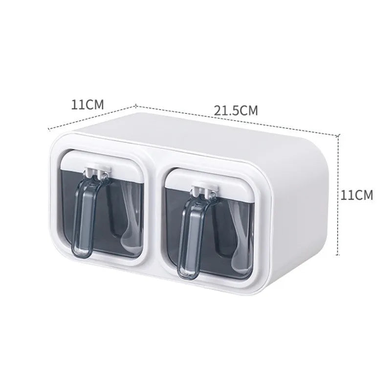 Wall Mounted Kitchen Seasoning Box – Condiment & Spice Storage Organiser